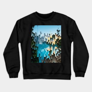 Dusk Glitch #2 - Contemporary Exclusive Modern Abstract Design Crewneck Sweatshirt